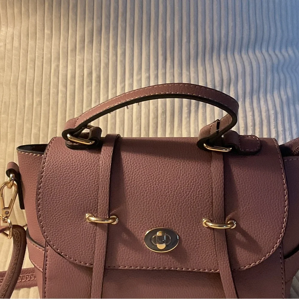 Elegant Mauve Women's Satchel - Picture 3 of 8
